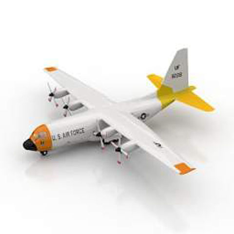 Free Airplane HERCULES N9 3D model for 3ds Max Library Download